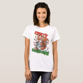 クレイジークリスマス: 困ったリス Tシャツ (正面フル)