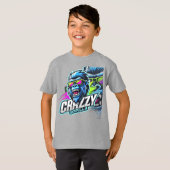 クレイジーゴリラ - 力強さと野蛮なエネルギーのTシャツ Tシャツ (正面フル)