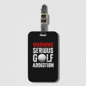 クレイジーゴルファー向けの面白い名言 ラゲッジタグ (正面縦)