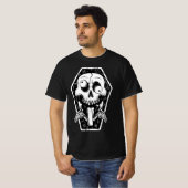 クレイジースカルコフィンTシャツ Tシャツ (正面フル)
