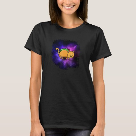 クレイジースペースタコ猫銀河子猫 Tシャツ (正面)