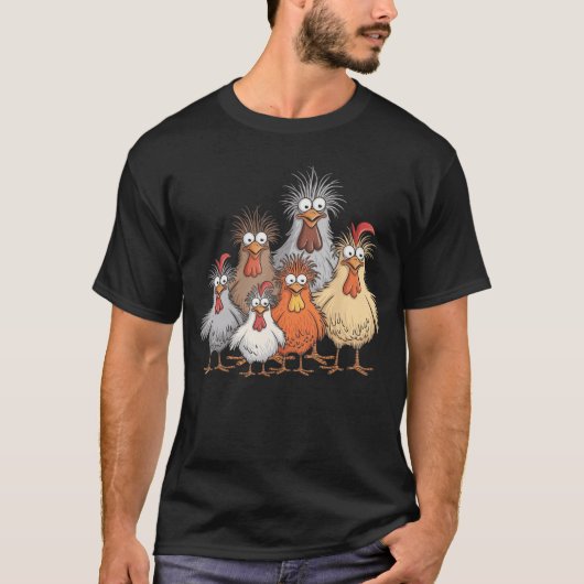 クレイジーチキンファミリーの友達 Tシャツ (正面)