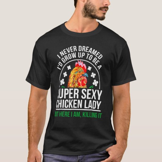 クレイジーチキンファーマー 女性Tシャツ Tシャツ (正面)