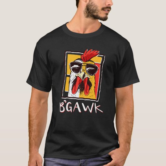 クレイジーチキン ひよこ サングラス 背広チキン Tシャツ (正面)