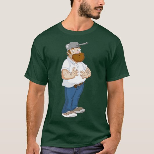 クレイジーデイヴ Plants vs Zombies ジョークグッズ Tシャツ (正面)
