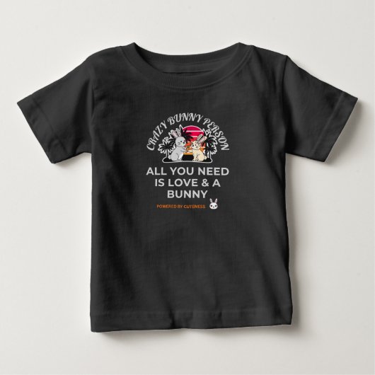 クレイジーバニーパーソン ベビーTシャツ (正面)