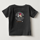 クレイジーバニーパーソン ベビーTシャツ (裏面)