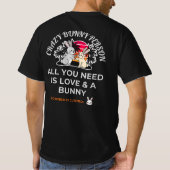 クレイジーバニーパーソン Tシャツ (裏面)