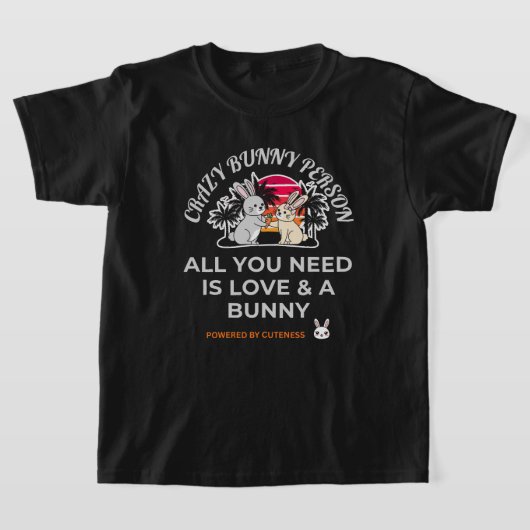 クレイジーバニーパーソン Tシャツ (レイダウン)