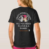 クレイジーバニーパーソンTシャツ Tシャツ (裏面)