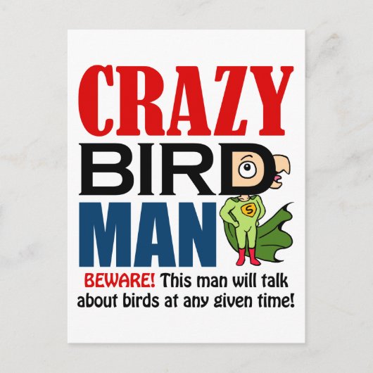 クレイジーバードマン ポストカード (正面)