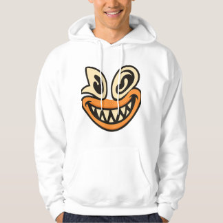 クレイジーワイドスマイルフェイス - ユニークな大胆グラフィックTシャツ パーカ