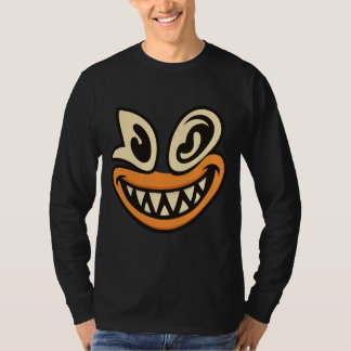 クレイジーワイドスマイルフェイス - 独特な大胆グラフィックTシャツ Tシャツ