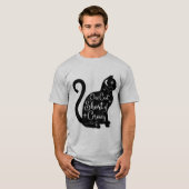 クレイジー寸前のネコ1匹 Tシャツ (正面フル)