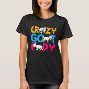 クレイジー ヤギ レディ ヤギ Tシャツ