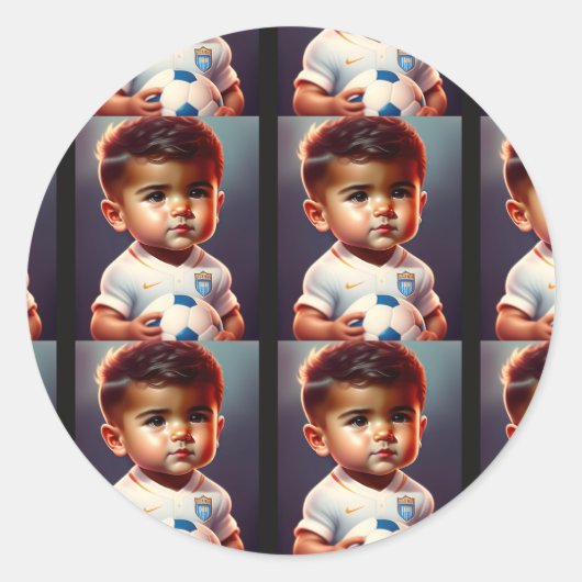 クレイズロナウドステッカー ラウンドシール (正面)