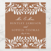 クレイタラベラタイルスペインのフィエスタ結婚ズ ワインラベル (シングルラベル)