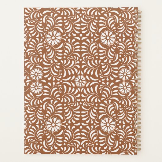 クレイタラベラタイルスペインのフィエスタ結婚フローラ プランナー手帳 (裏面)