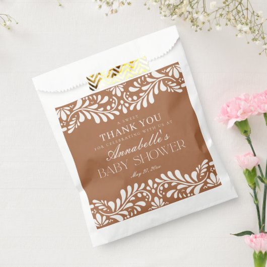 クレイタラベラタイルフィエスタベビーシャワーデザート フェイバーバッグ (封をした状態)