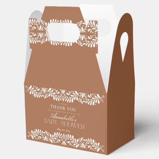 クレイタラベラタイルフィエスタベビーシャワーデザート フェイバーボックス (オープン)