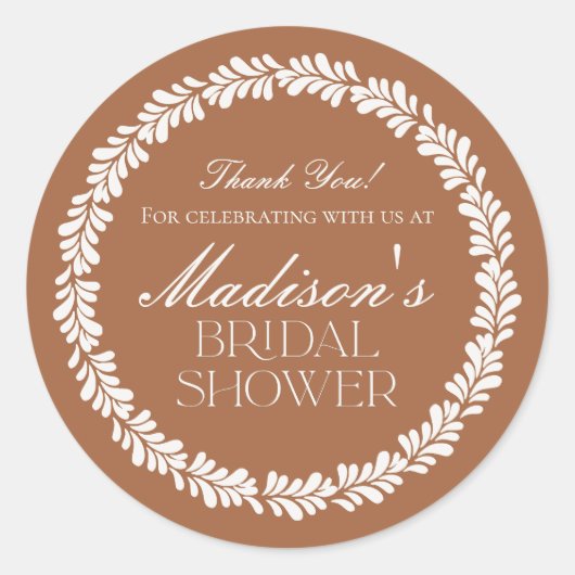 クレイタラベラタイルフィスペインのエスタブライダルシャワー ラウンドシール (正面)