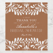 クレイタラベラタイルフィスペインのエスタブライダルシャワー ワインラベル (シングルラベル)