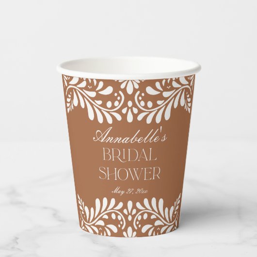 クレイタラベラタイルフィスペインのエスタブライダルシャワー 紙コップ (裏面)