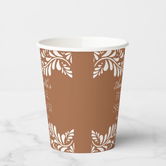 クレイタラベラタイルフィスペインのエスタブライダルシャワー 紙コップ (左)