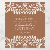 クレイタラベラタイルフィスペインのエスタ誕生日 ワインラベル (シングルラベル)