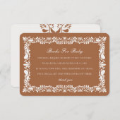 クレイタラベラタイルブックスベビー招待状インサート エンクロージャーカード (正面/裏面)