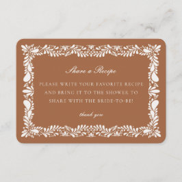 クレイタラベラタイル共有レシピ招待状インサート エンクロージャーカード