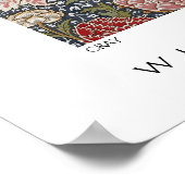 クレイテキスタイルパターンウィリアムモリス ポスター (角)