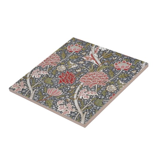 クレイテキスタイルフローラウィリアム・モリス タイル (側面)