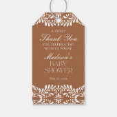 クレイトラベラ タイルフィエスタ ベイビーシャワーフェイバー ギフトタグ (裏面)