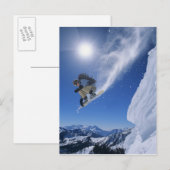 クレイトンからスネーク・クリーク・キャニオンに飛び込む3 ポストカード (正面/裏面)