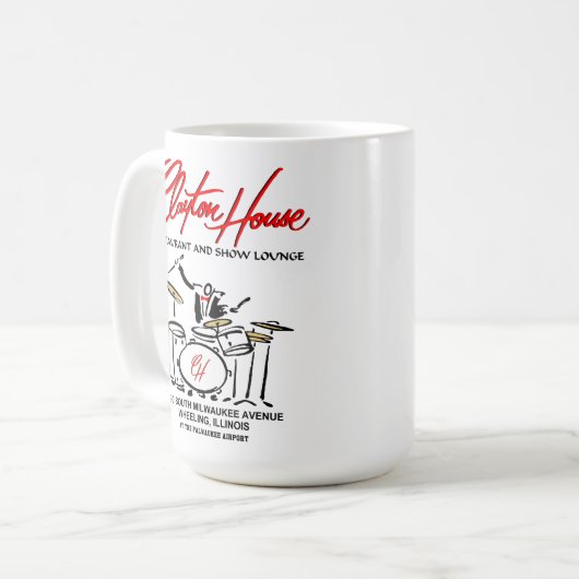 クレイトンハウスレストラン&ショーラウンジ、ホイーリング コーヒーマグカップ (正面左)