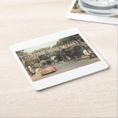 クレイトン千島NY, 1959ヴィンテージスタイル スクエアペーパーコースター (アングル)