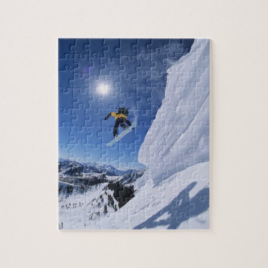 クレイトン2からスネーククリークキャニオンにジャンプ ジグソーパズル (縦)