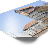 クレイトン、ニューメキシコ、穀物ミル、エレベーター フォトプリント (角)