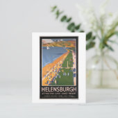 クレイドコーストビーチ鉄道ポスター沿線の群衆 ポストカード (スタンド正面)