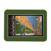 クレイドコーストビーチ鉄道ポスター沿線の群衆 マグネット (横)