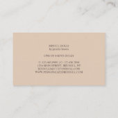 クレイドールメイカーアーティストマネキンファッション 名刺 (裏面)