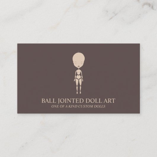クレイドールメイカーアーティストマネキンファッション 名刺 (正面)