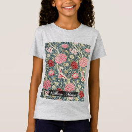 クレイパターン - 花と葉 - ウィリアムモリス Tシャツ