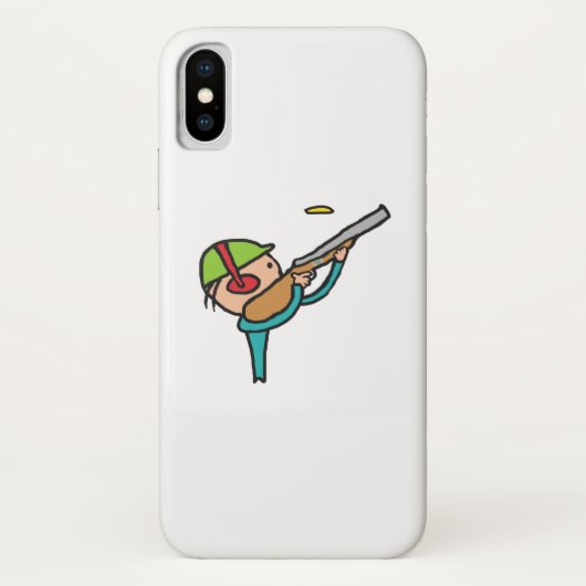 クレイピジョントラップ射撃、 発砲 Case-Mate iPhoneケース (裏面)