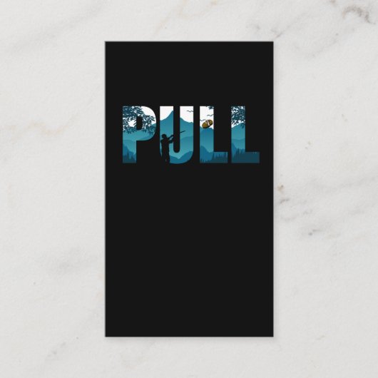 クレイピジョン射撃、 発砲クレイピジョンズシューター 名刺 (正面)