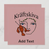 クレイフィッシュパーティー、クラフトスキヴァ 招待状 (正面/裏面)