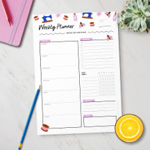 クレイフター向けのキュートなウィークリープランナー