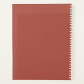 クレイブラウンフローラ女性のカーボーイブーツ プランナー手帳 (裏面)