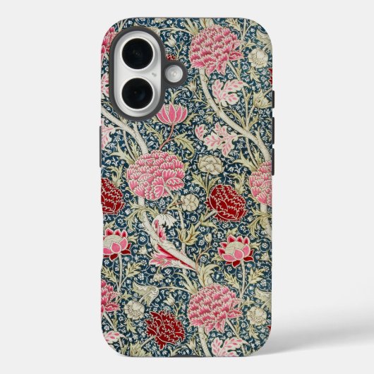 クレイボタニカルパターン モリス ウィリアム フラワー Case-Mate iPhoneケース (裏面)